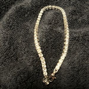 Cubic Zirconia Tennis Bracelet in Sterling Silver